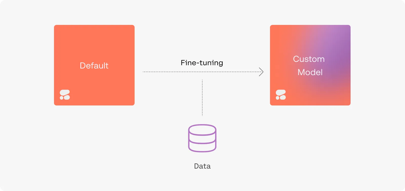 A diagram of fine-tuning.